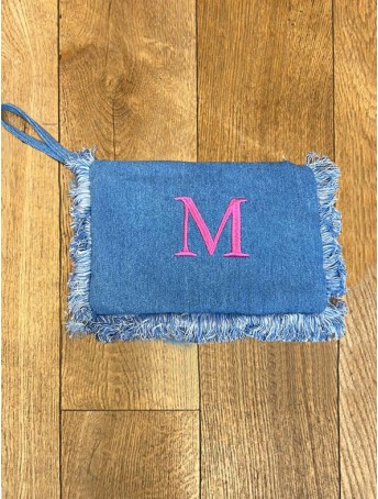 Pochette In Jeans Cifrata